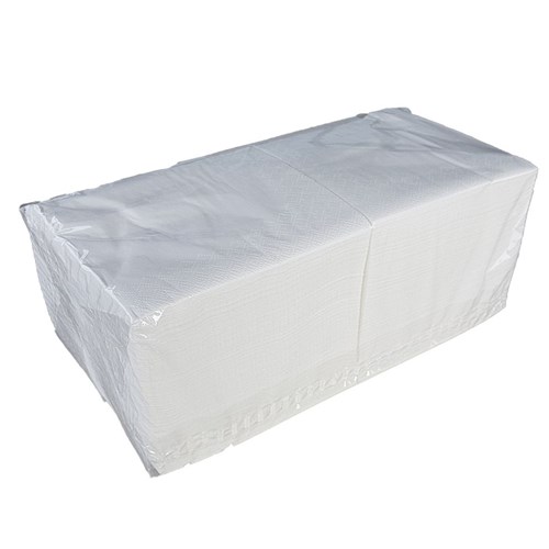 Servetten 32x32cm 2-laags cellulose wit