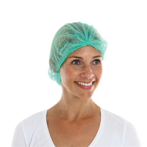 Haarnet Non Woven PP Clip Cap Groen M