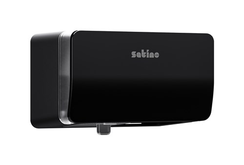 Hyginity Twin Roll Toilet Paper Dispenser (black)