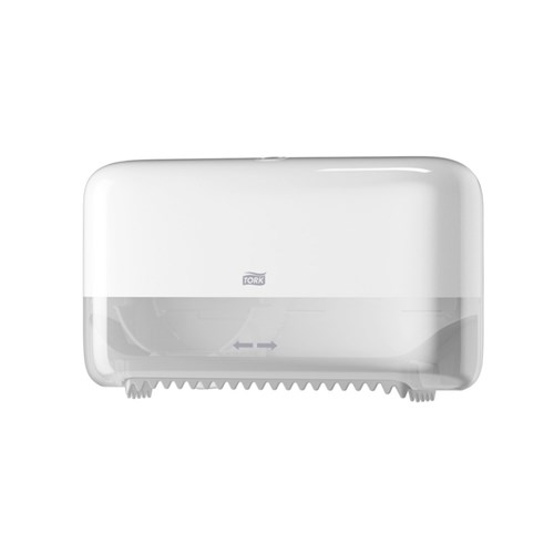 Tork Twin Hulsloos Mid-size Toiletpapier Dispenser wit T7