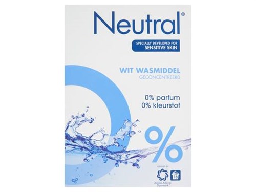 Neutral waspoeder wit 18 scoops 1 doos á 1,18KG
