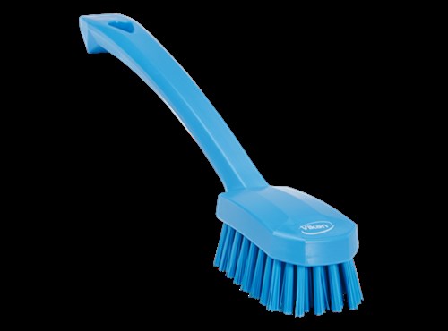 Vikan universele afwasborstel blauw, medium vezels,260mm/20