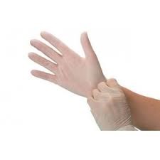 Latex handschoenen ongepoederd wit L