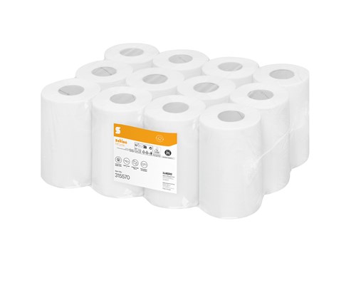 Satino Comfort poetsrollen mini met scheurhuls 1 laags