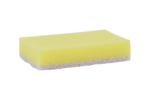 Schuurspons geel-wit 140x90x28 mm