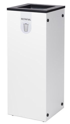 Paxa afvalbak staal (34 liter) wit