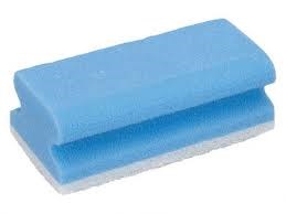 Interieurspons blauw/wit met greep (10 stuks)