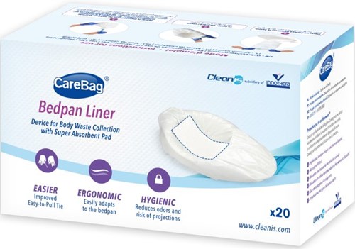 CareBag ondersteekzak (bedpanliner) — 20 zakken