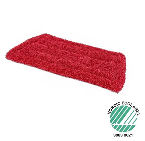 Microvezel vlakmop rood 28 cm