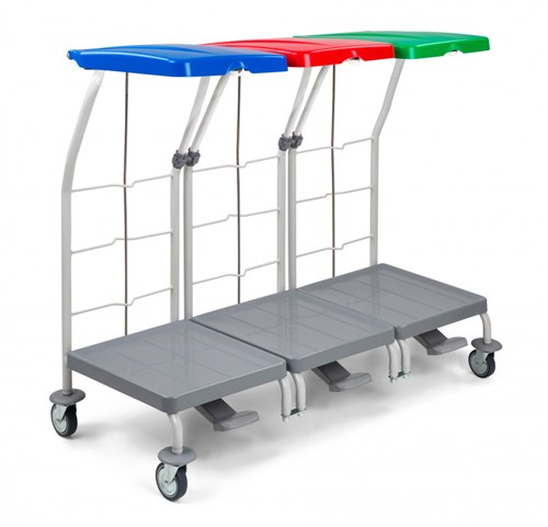 Waszakwagen 3 x 70 liter