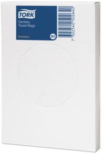 Tork Hygiënezakjes, wit, 9,5x3,2x13,5cm, 48x25st