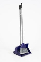 Hotelveegset afsluitbaar vuilbik + bezem