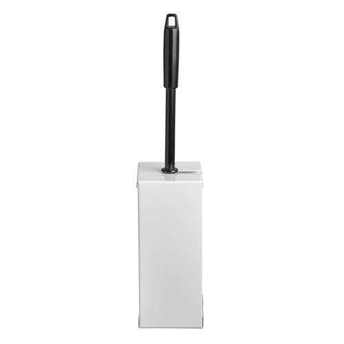 Quartz white toiletborstelhouder RVS