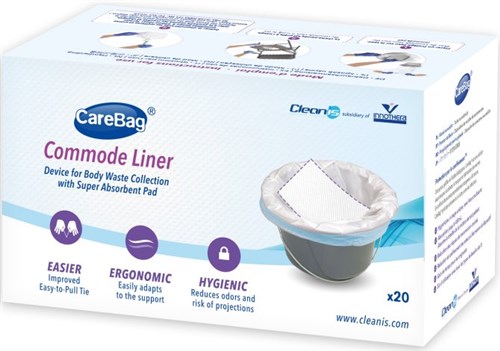 CareBag toiletstoelzak (commodeliner) — 20 zakken