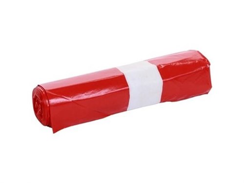 Afvalzak 70x110cm T50 rood Powersterko   (25rolx10stuks)