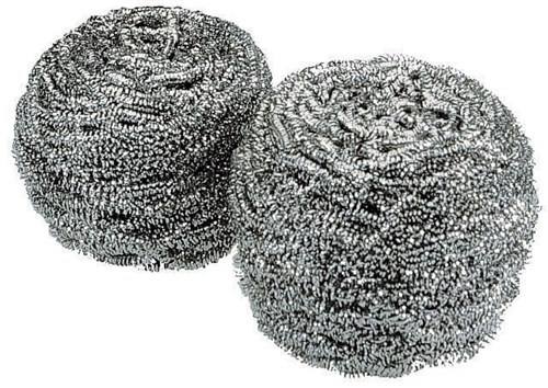 Superinox 50 schuurspons RVS 60 gram staal pak à 10 stuks