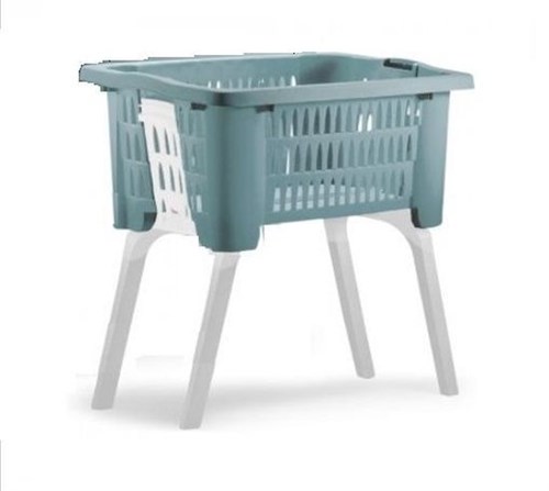 Wasmand met inklapbare poten 60x40x60cm groen