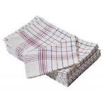 Theedoek nationale ruit ca. 65x65 cm set à 6