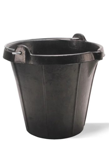 Glazenwassers Emmer 15L zwart