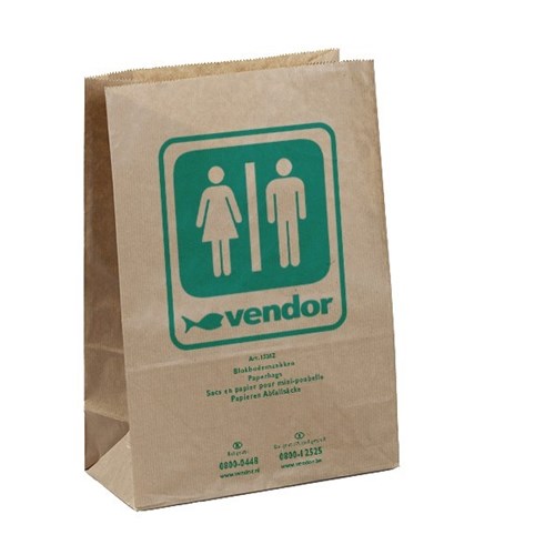 Vendor blokbodemzakken bruin 250 stuks