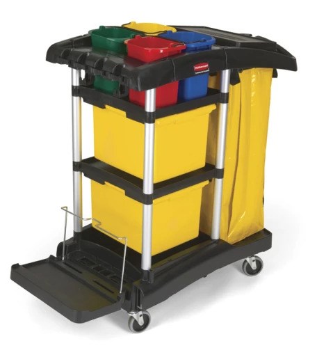 Rubbermaid microvezel schoonmaakwerkwagen