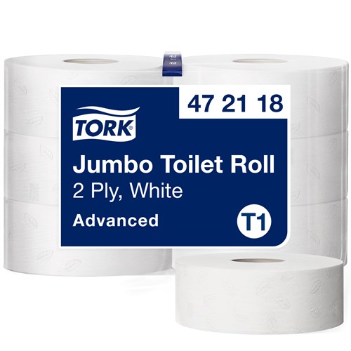 Tork Maxi Jumbo Toiletpapier Advanced, 2-laags, wit