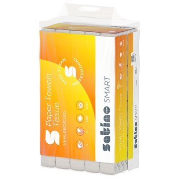 Satino Smart 2 laags recycled handoek papier wit