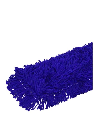 Zwabberhoes acryl blauw drukknoop 60cm