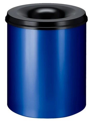 Vlamdovende Papierbak 80 liter blauw/zwart