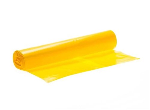 Afvalzak 70x110 T25 geel (25 rol x 20 stuks)