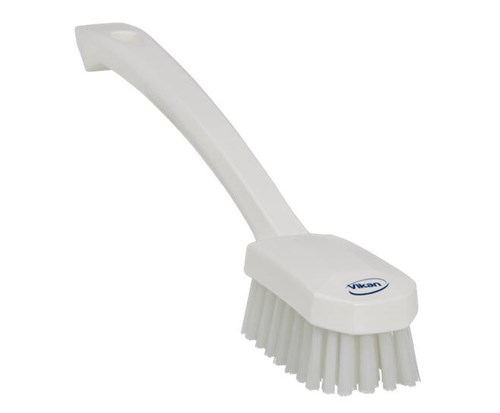 Vikan Hygiene universele afwasborstel wit medium vezels