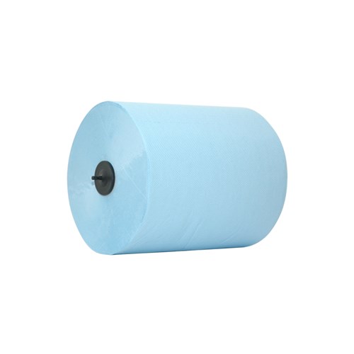 Euro Matic handdoekrol blauw 2-laags 150M x 21cm