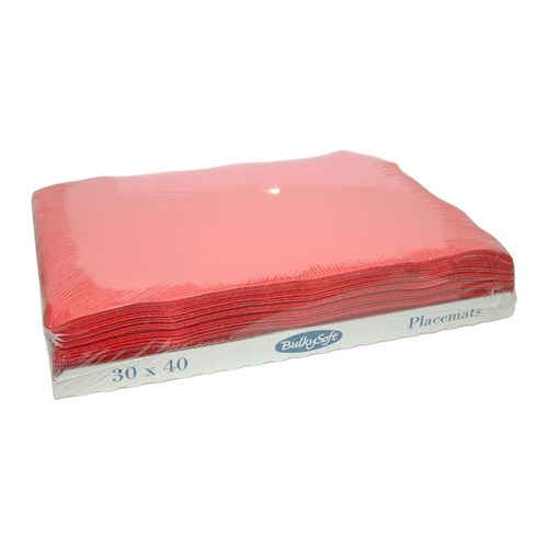 Placemats rood 30x40 cm