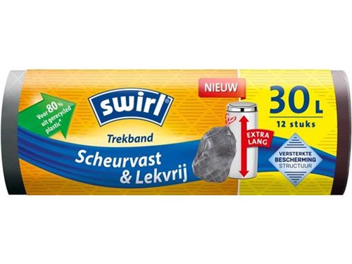 SWIRL Scheurvast & Lekvrij met Trekband XL Emboss 30 liter