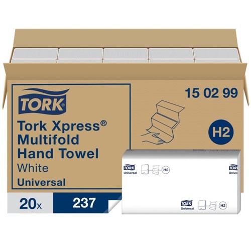 Tork Xpress® Multifold Handdoek Universal, 2-laags, wit