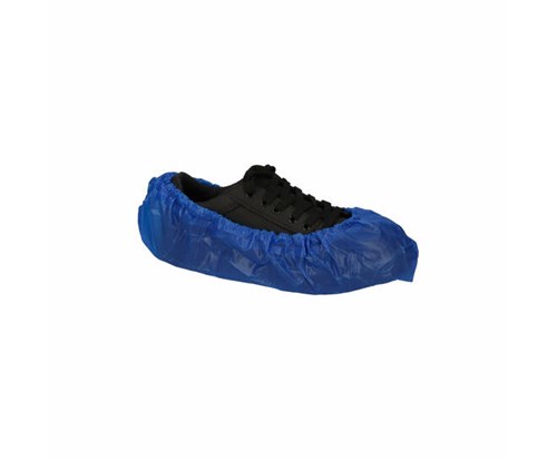 Schoenovertrek CPE blauw, 41x15 cm (mt 36-46), 130mμ