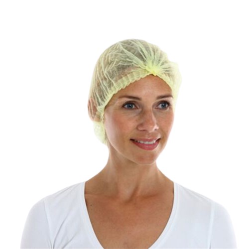 Haarnet model wokkel, 52cm Geel