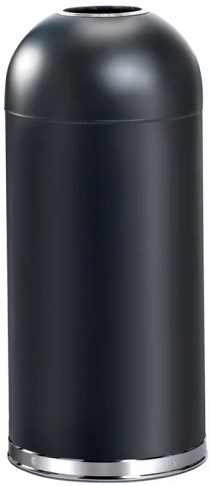 Afvalbak open 55ltr zwart