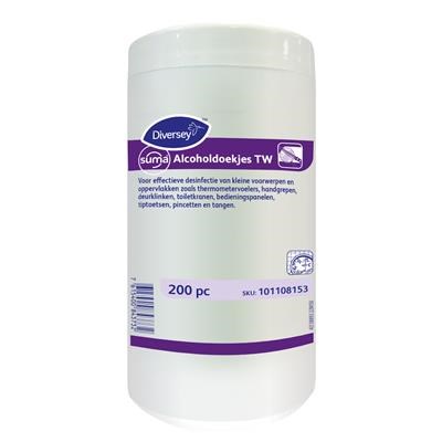 Suma Alcohol doekjes 200 stuks (12 potten)