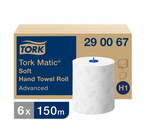 Tork Matic® Zachte Handdoekrol Advanced, 2-laags, wit