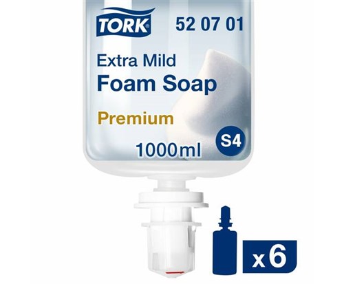 Tork Extra Milde Schuimzeep, transparant, ongeparfumeerd