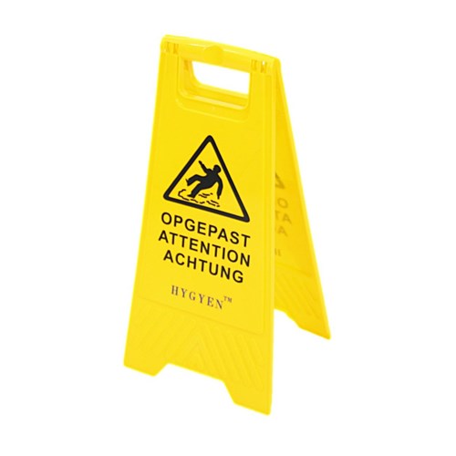 Waarschuwingsbord gladde vloeren
