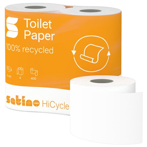 Satino HiCycle Toiletpapier 2-lgs wit